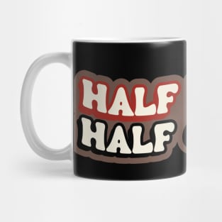 Half Human Half Coffee Retro Mug